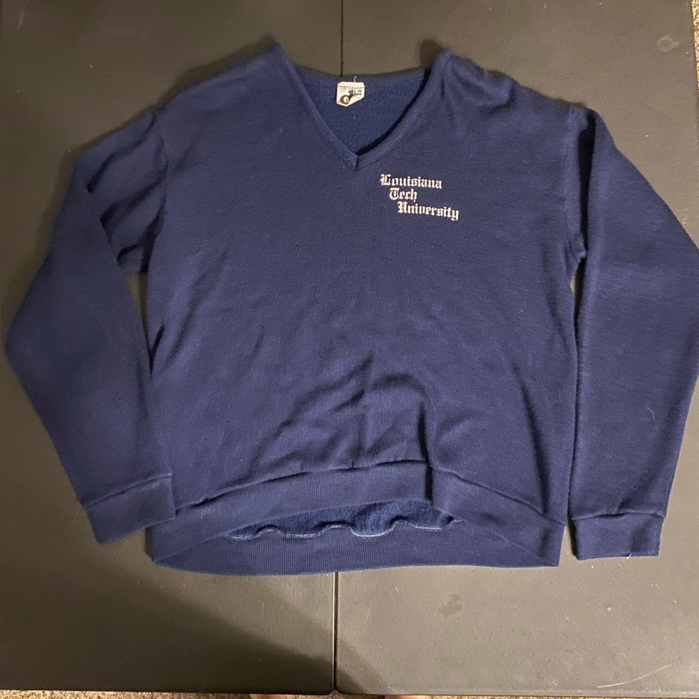 Louisiana Tech University Navy Blue Sweater